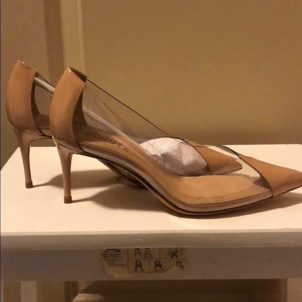 Schutz transparent/beige pump